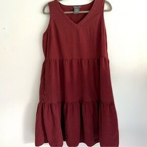 ❣️ Matty M Linen Blend Tiered Sundress, sz. L ❣️